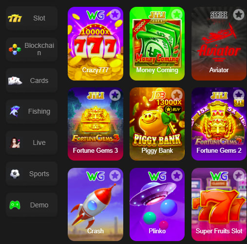Main screen of pkr slots game page for PK players - 4